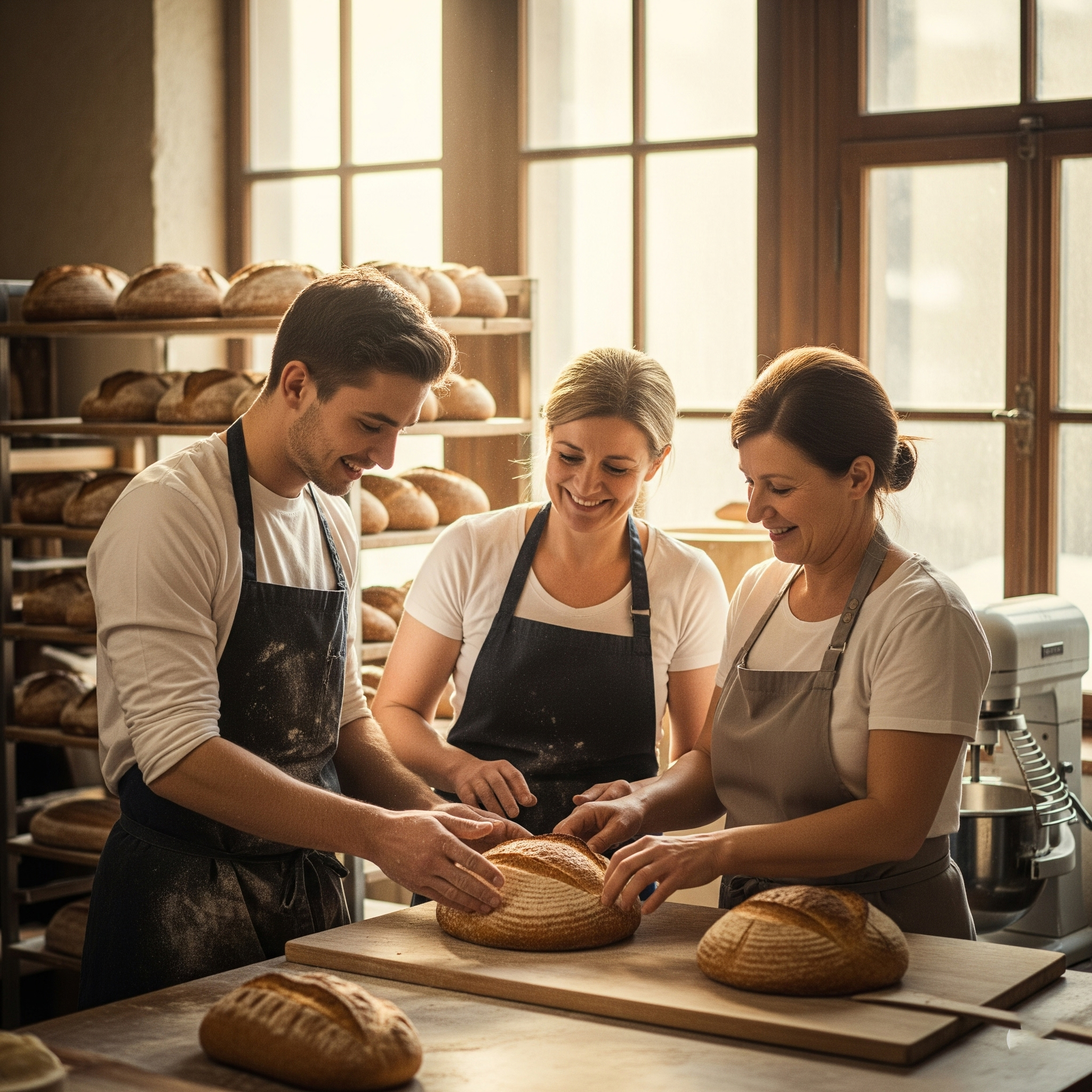Fırın ekibi çalışırken